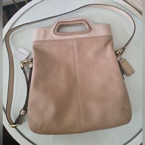 Coach 13388 Bonnie Cashin Beige Fold Over Tote Shopper/Crossbody Bag NWT